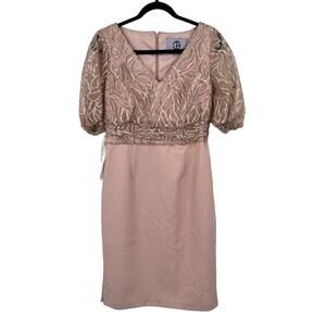 JS Collections dress Emersyn knee length pink size 8